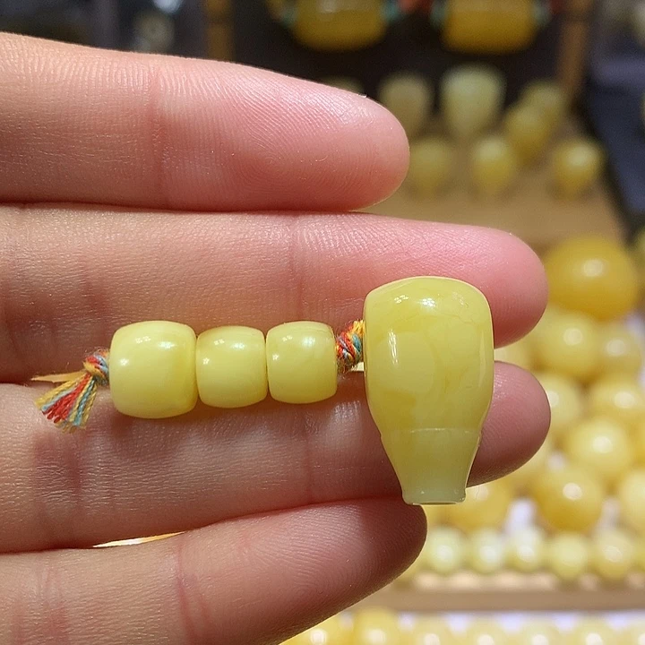 蜜蜡未镶嵌裸石天然原矿白花米蜡直切套装8-11.7左右