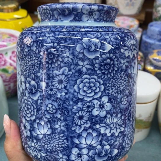 瓷片陶瓷茶叶罐密封罐