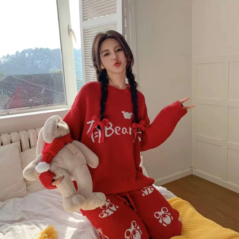 【软绵绵】拼手速！找对应编码拍！冬季睡衣女时尚宽松毛绒家居服