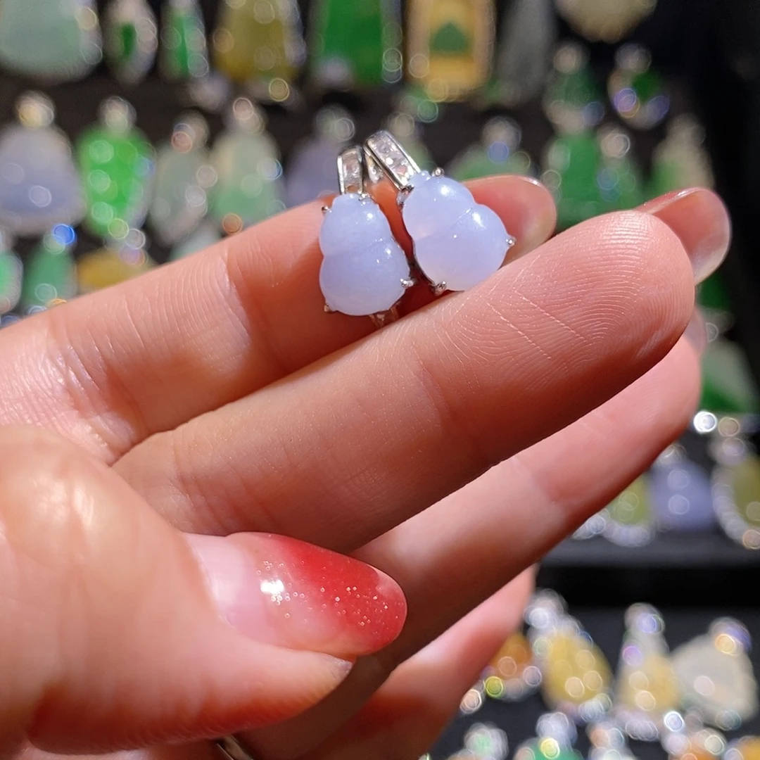 颈饰银S925镶嵌翡翠天然翡翠