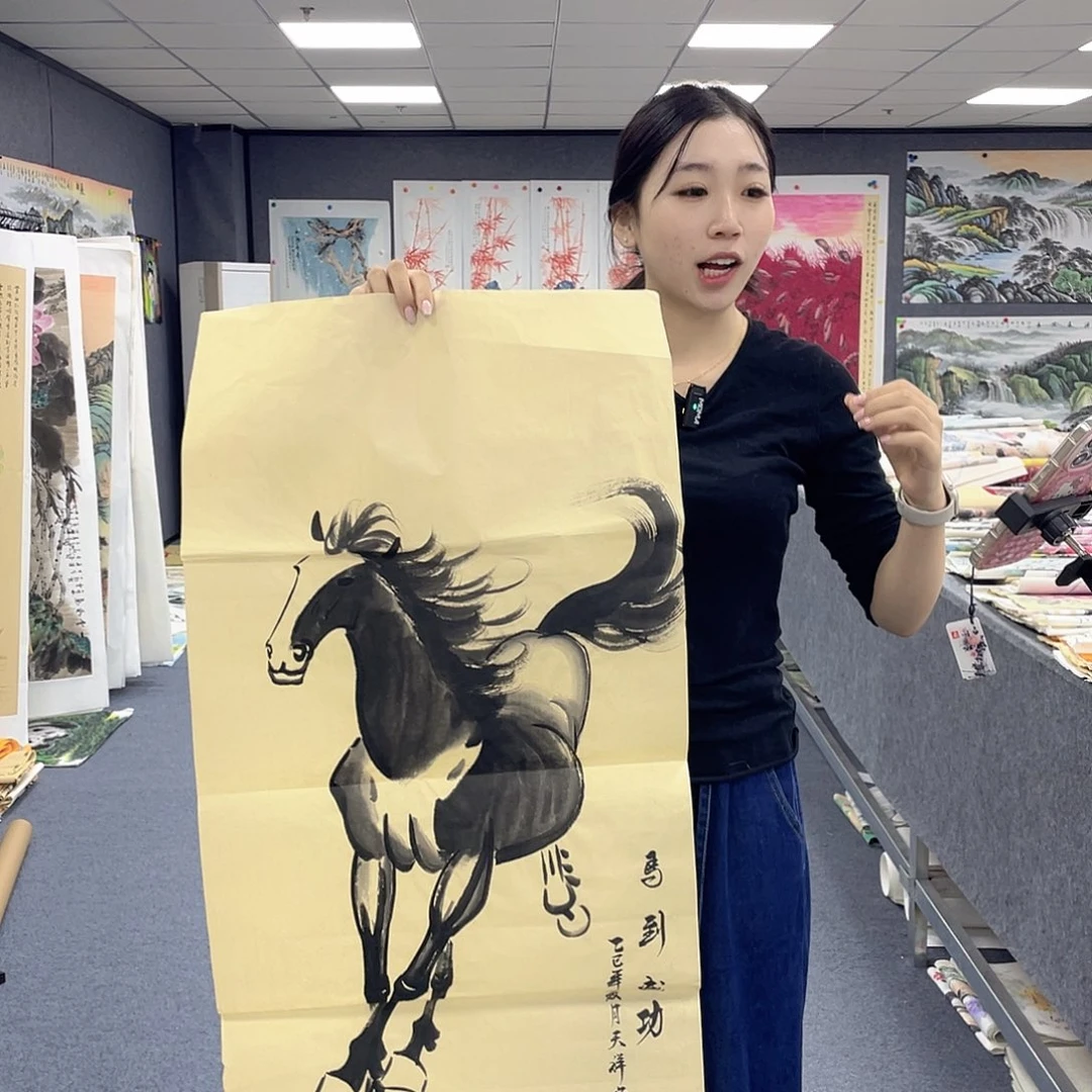 国画作品小姐姐放漏…