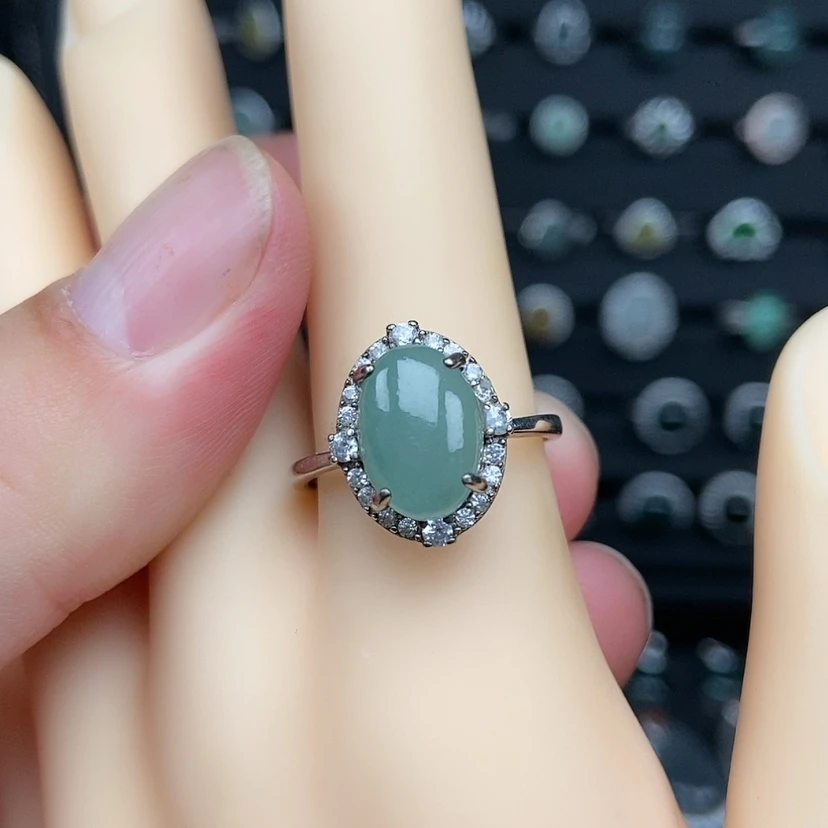 【闪购商品】银S925镶嵌戒指翡翠