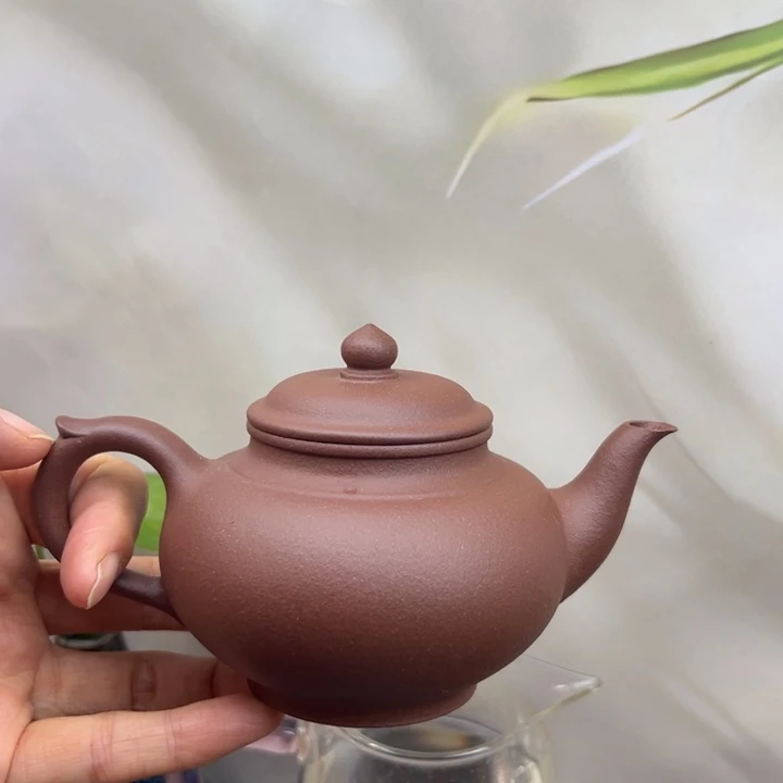 紫砂茶壶紫泥笑樱260c c
