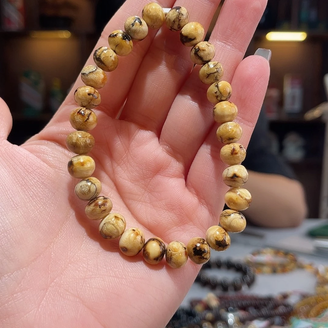 千***寻琥珀未镶嵌手链8m