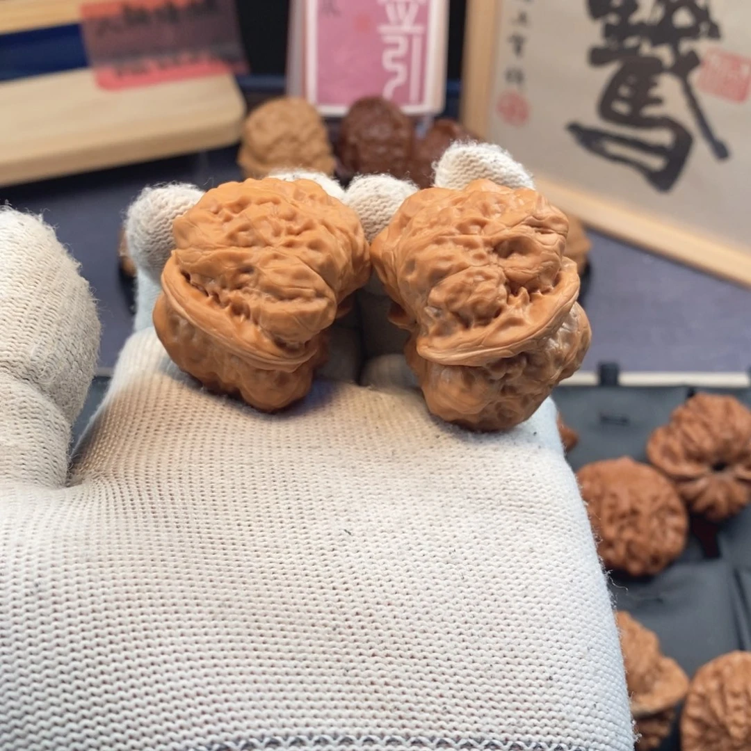 把件文玩核桃37尺怀柔蛤蟆头H372