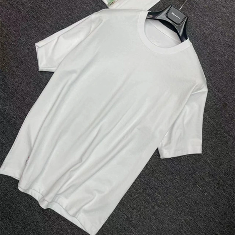 【L白色高端圆领】男士简单版百搭短袖T桖