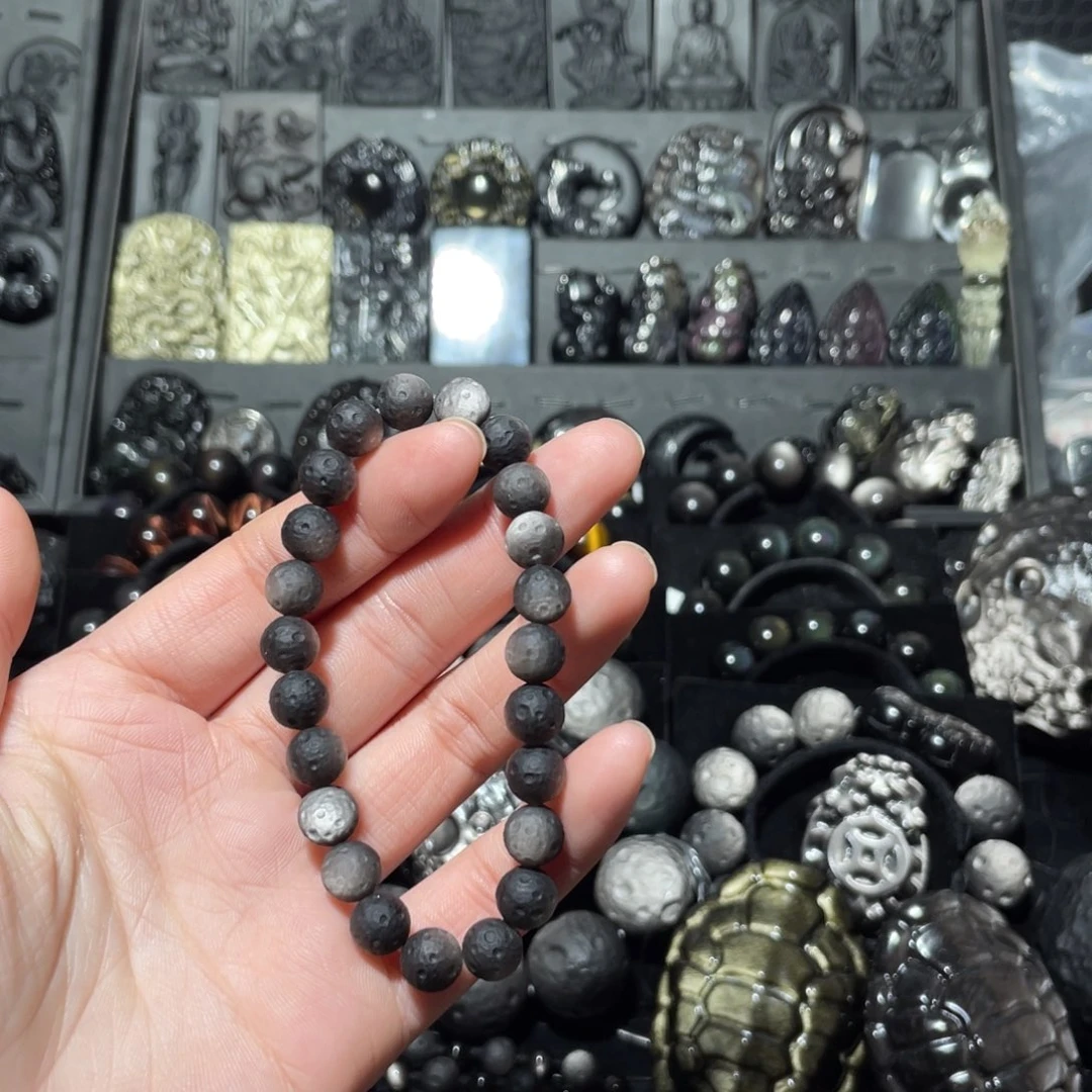 唯***༒黑曜岩未镶嵌珠宝奇石