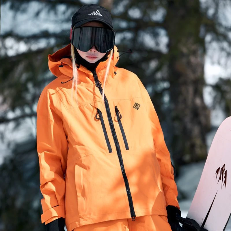 双拉链滑雪服1.0 男女同款单双单板防水防风美式冬季保暖外套套装