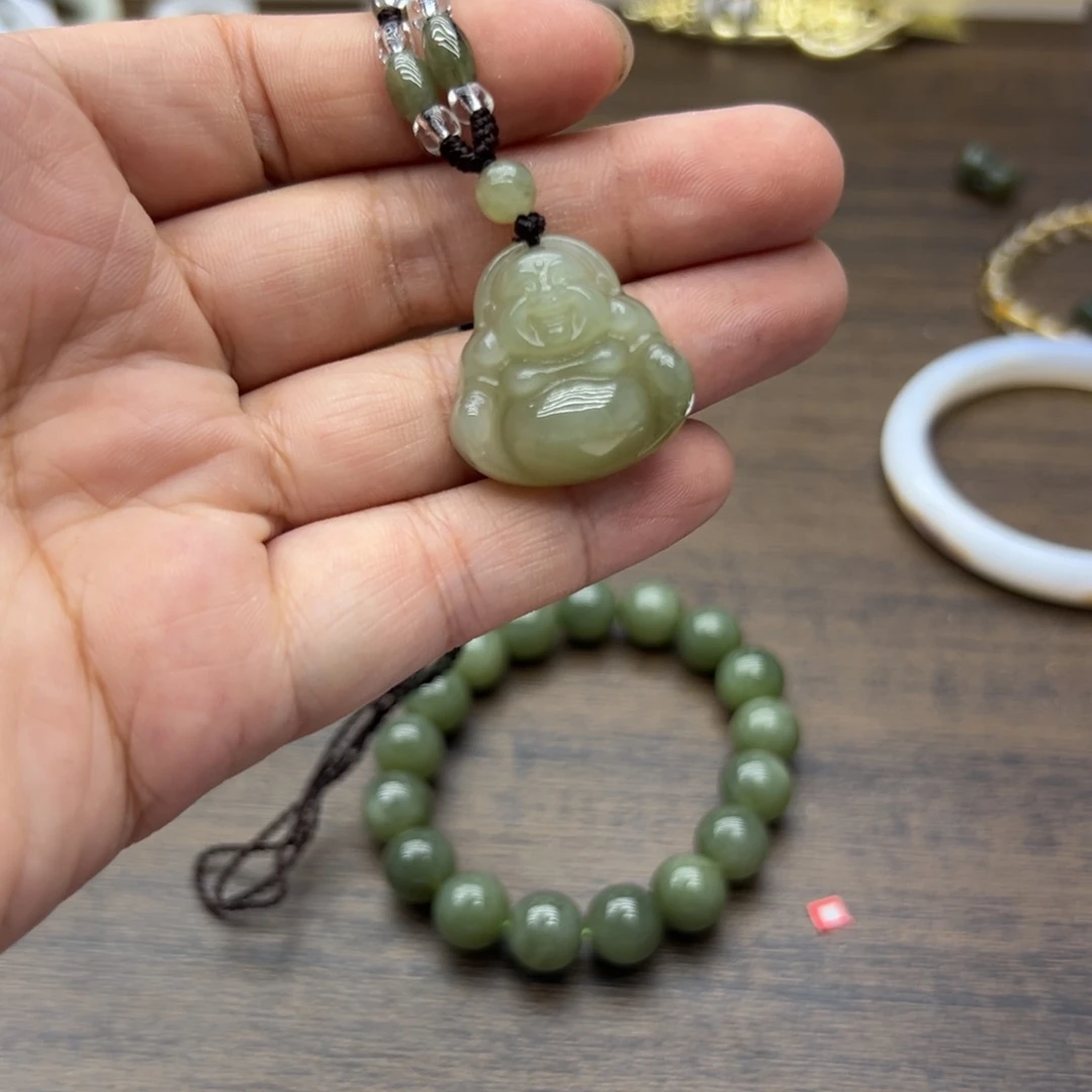 和田玉未镶嵌颈饰504