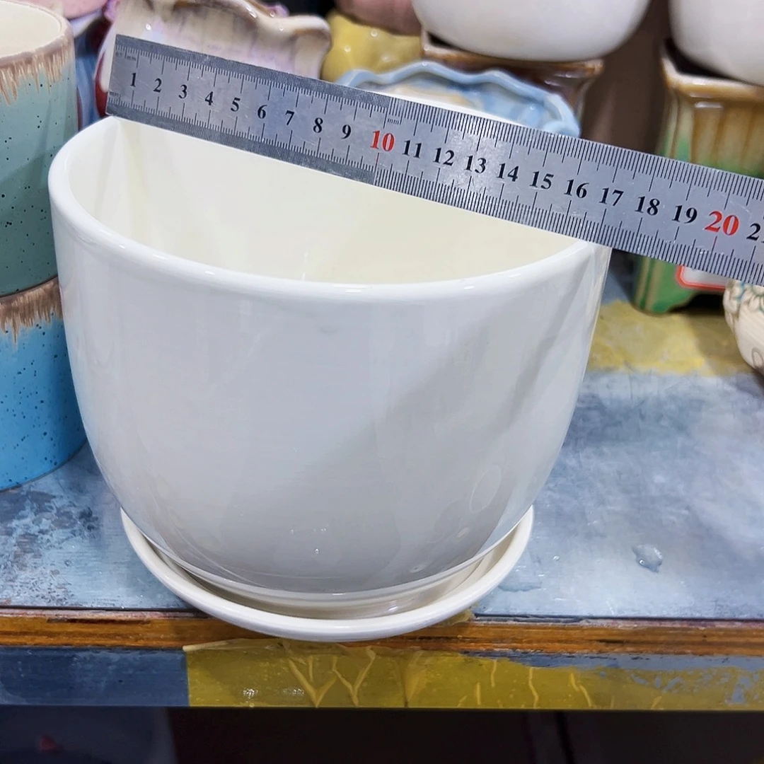 外贸尾单陶瓷花盆凑单10米包邮