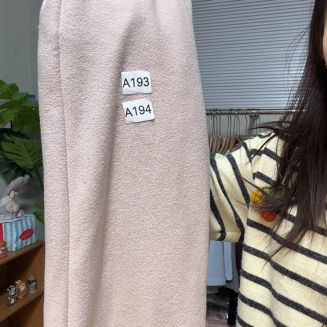 粉色毛巾裤大码加绒