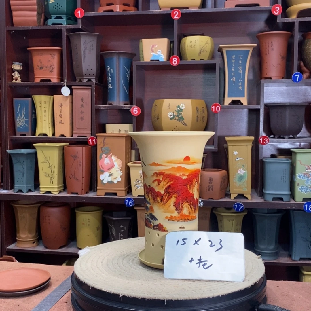 紫砂艺术紫砂花盆