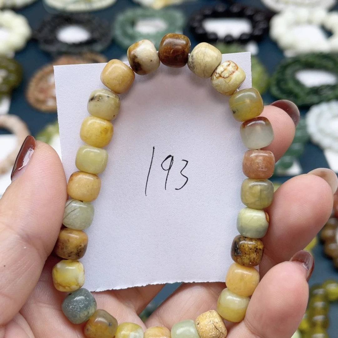 未镶嵌蛇纹石玉手串丽*姐