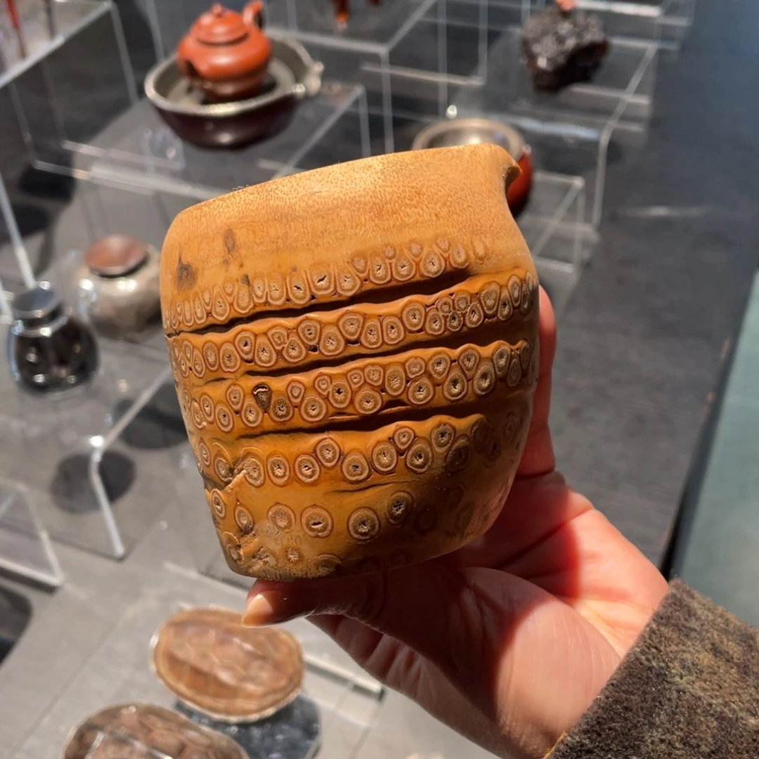 紫砂茶道竹根公道杯