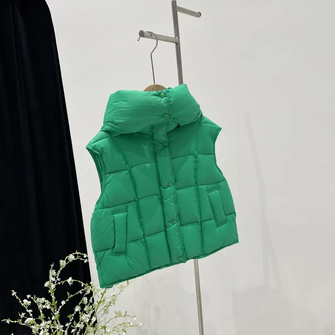 新款羽绒马甲绿色 5746