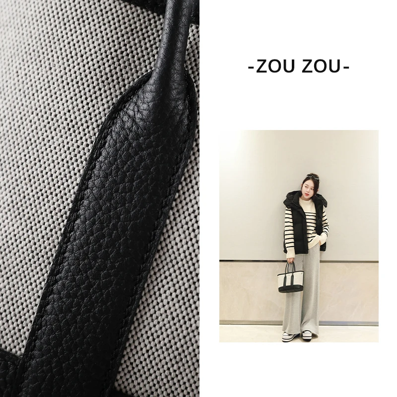 邹邹小个子 高端黄色Negonda牛皮手提包设计轻奢时尚复古女士包包