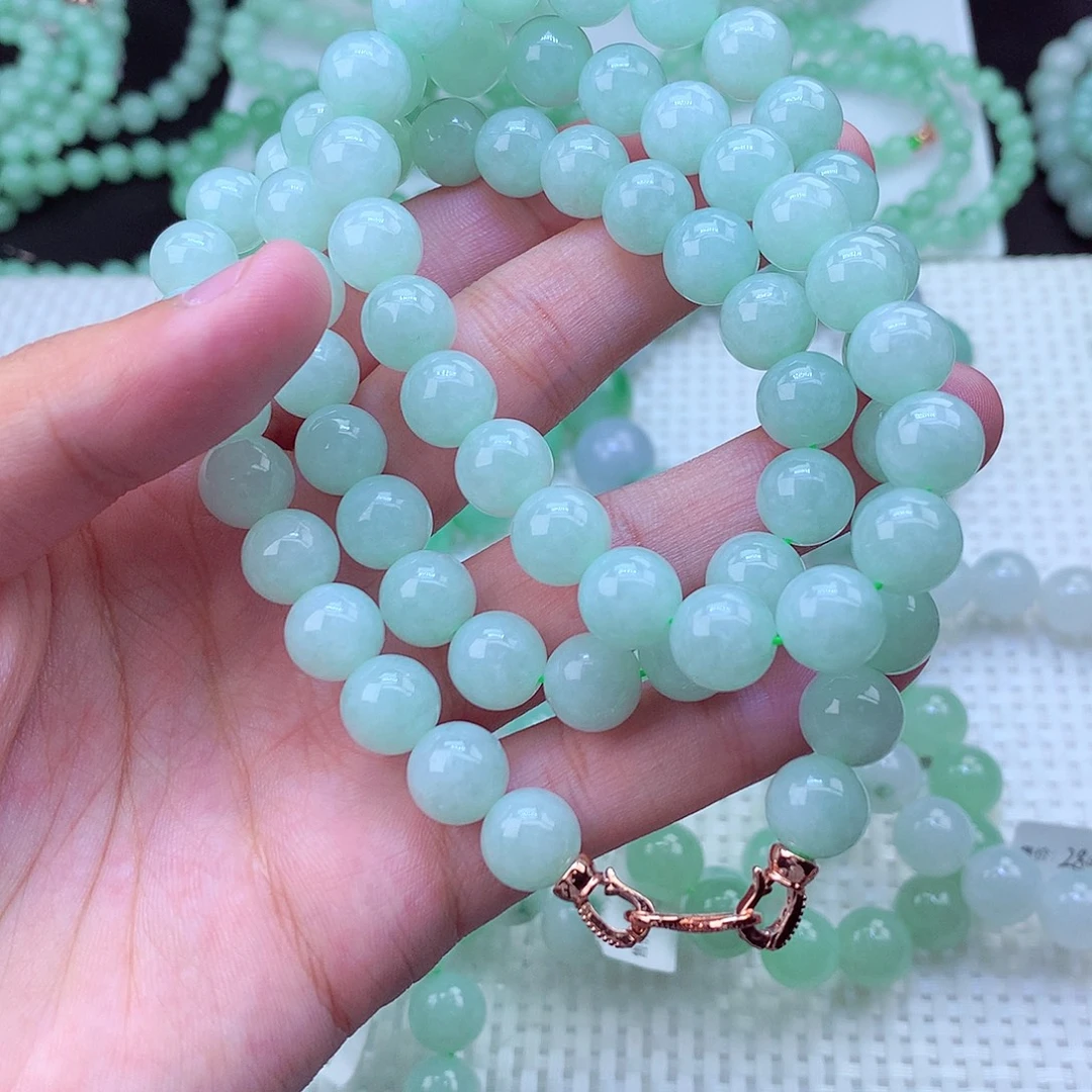 翡翠未镶嵌毛衣链