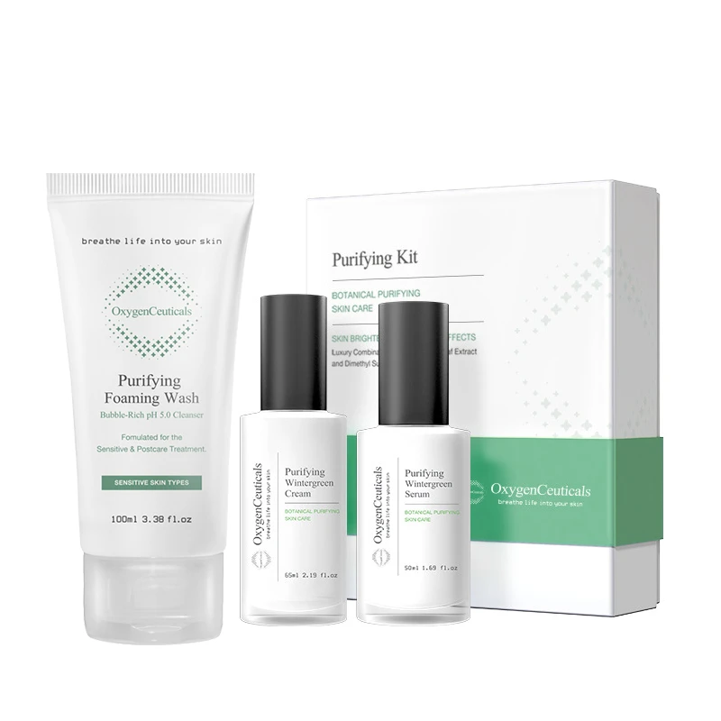 【氧丽可丝-组合装】净颜护肤套盒+净润洁面100ml 护肤组合