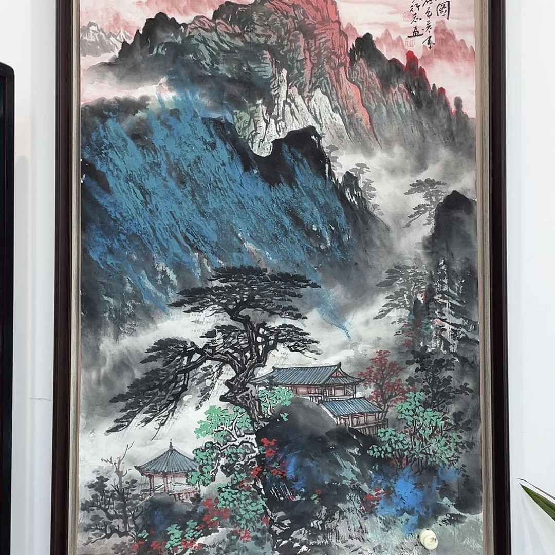 国画凌行志手绘国画作品