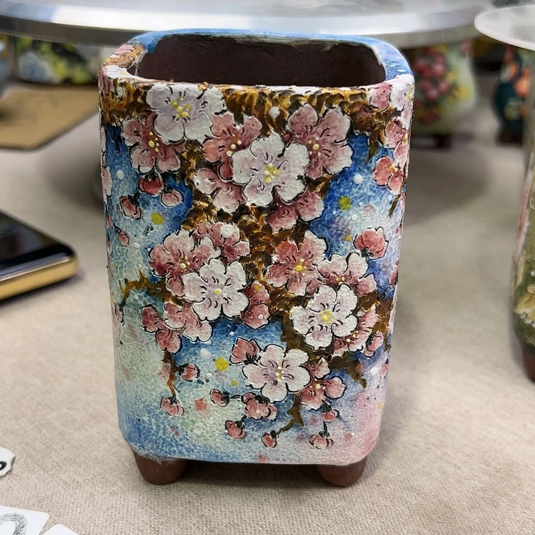 景德镇陶瓷花盆小*武景德镇陶瓷花盆