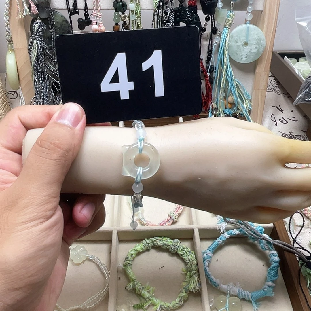 蛇纹石玉合金颈饰