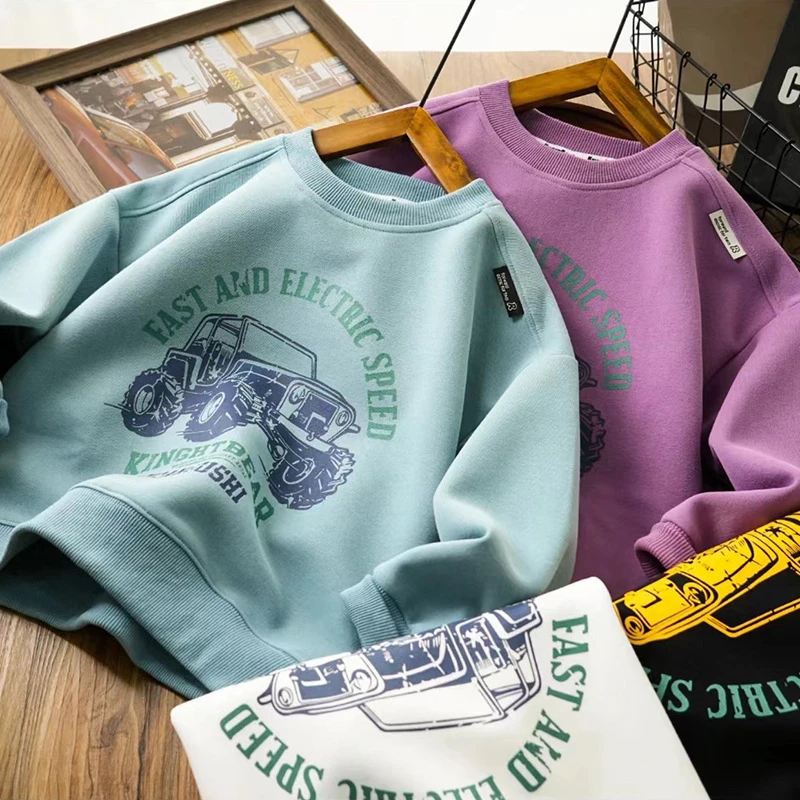 童装儿童卡通卫衣2025春季新款男童装男孩衣服女童休闲上衣学生装