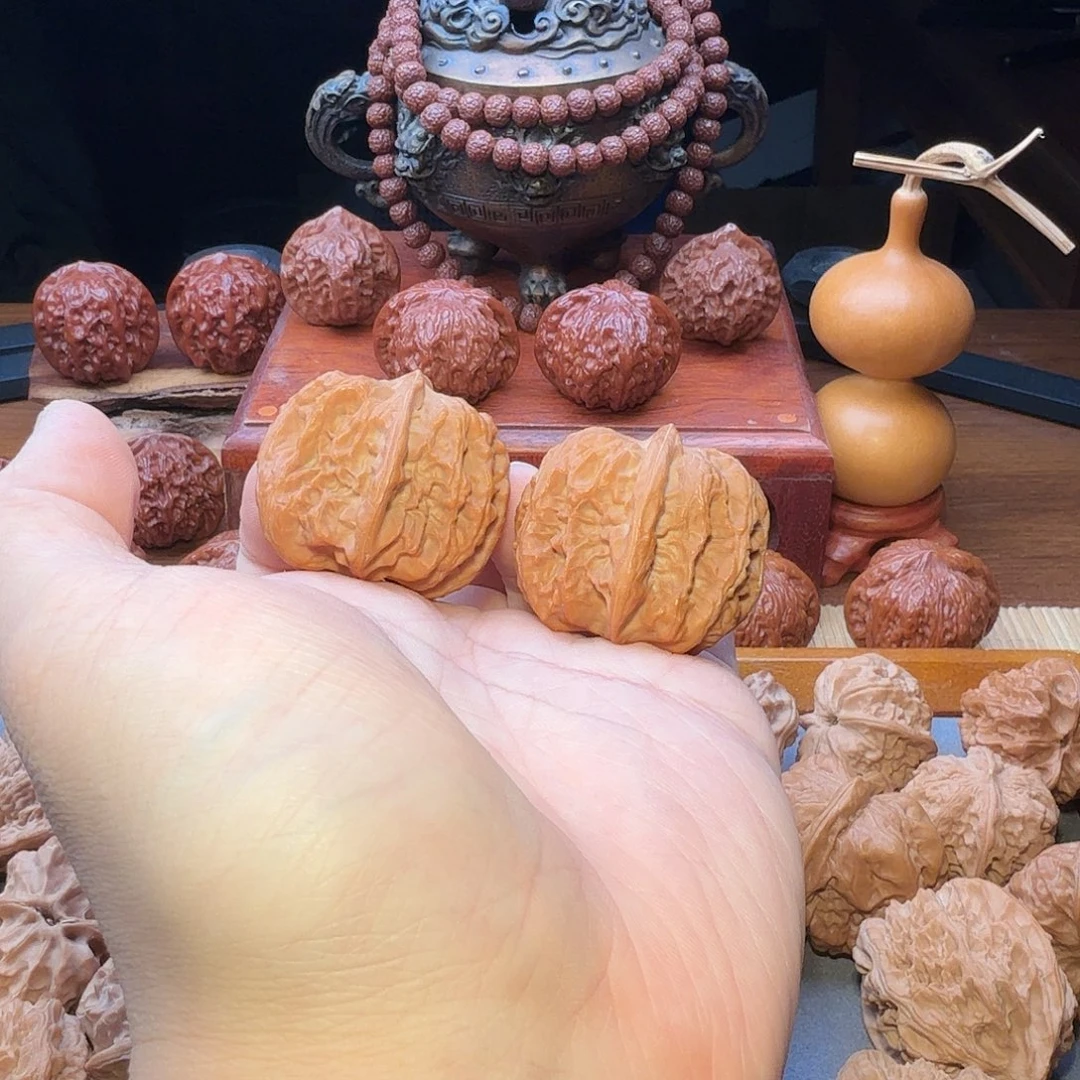 文玩核桃把件39尺寸平谷方块