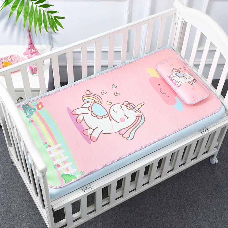 婴儿凉席婴儿床冰丝藤席宝宝凉席儿童幼儿园午睡专用垫子夏季席子