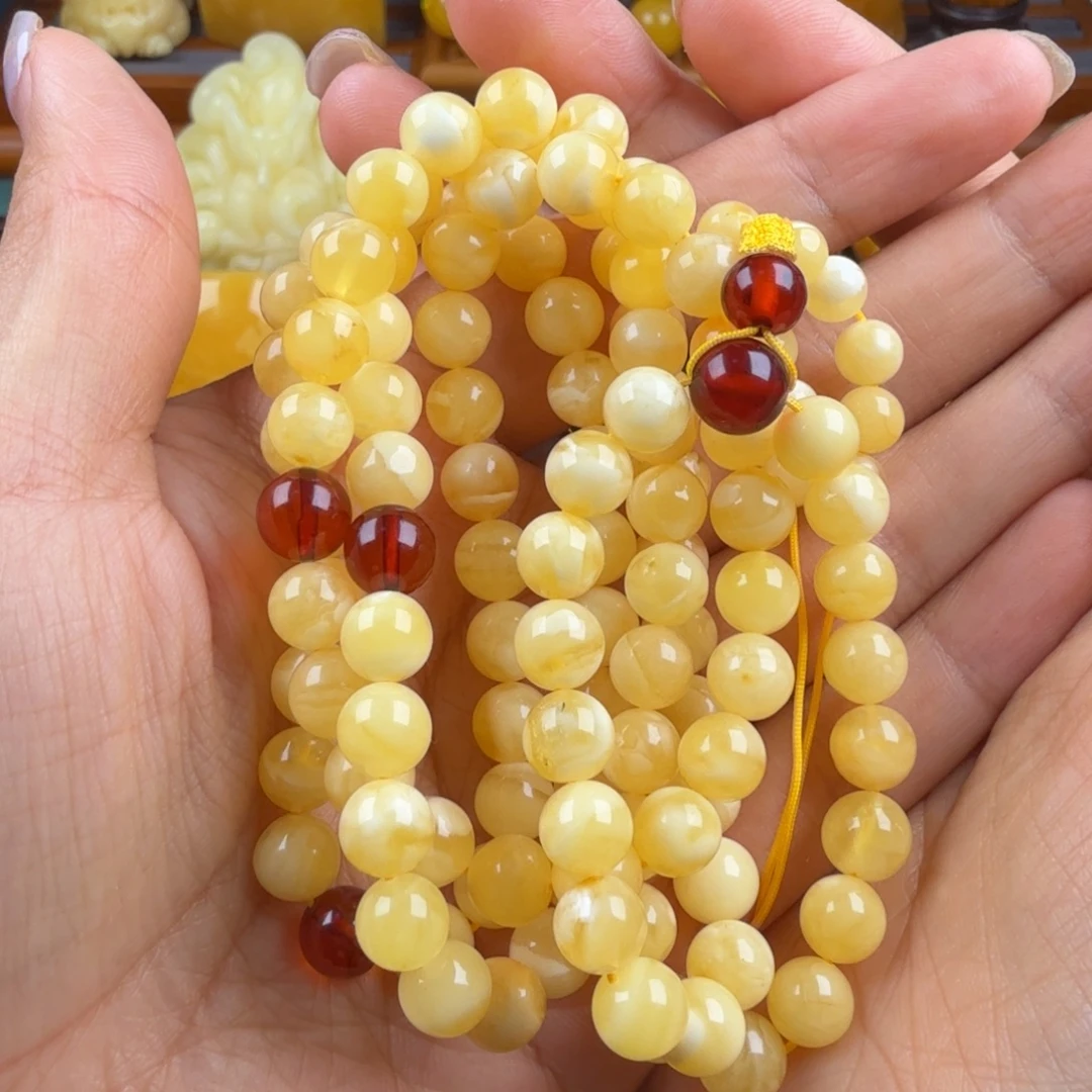 d***j琥珀颈饰未镶嵌纯天然琥珀蜜蜡无优化