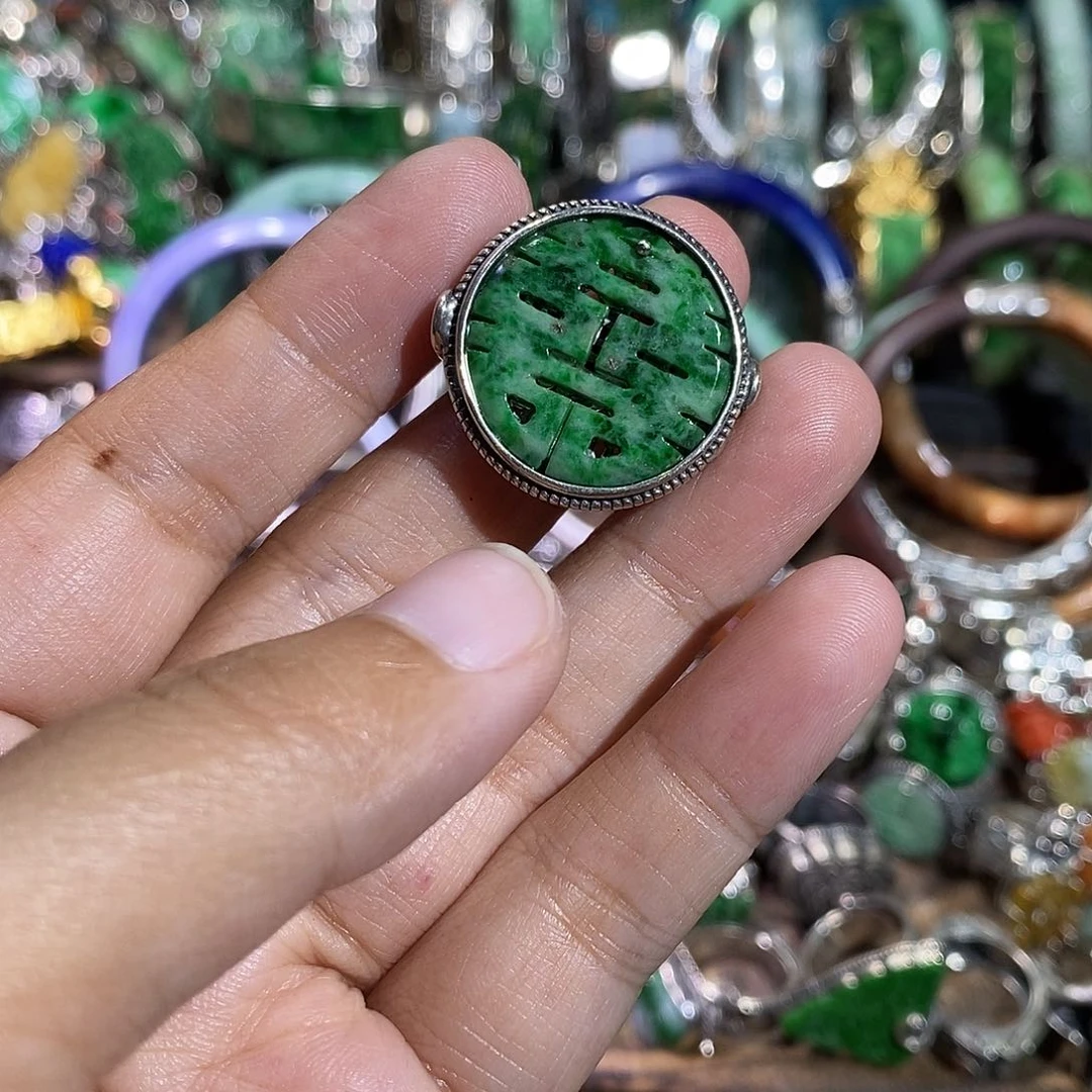 银珐琅戒指炸炸炸炸炸