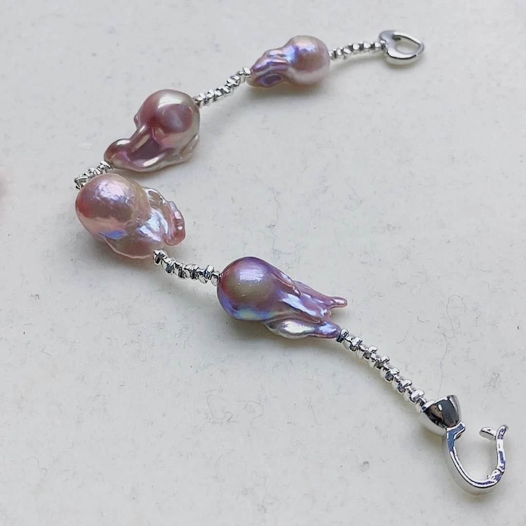 【闪购商品】淡水珍珠耳饰银S925镶嵌