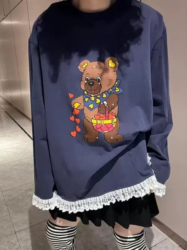 韩版卡通可爱小熊T恤