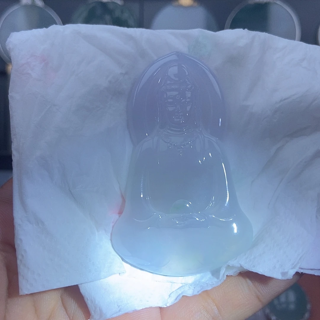 行***路翡翠未镶嵌吊坠(不含链)