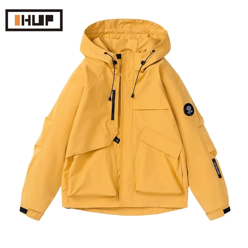 OHUP户外三防冲锋衣男情侣登山服工装高级感外套百搭防风夹克女款