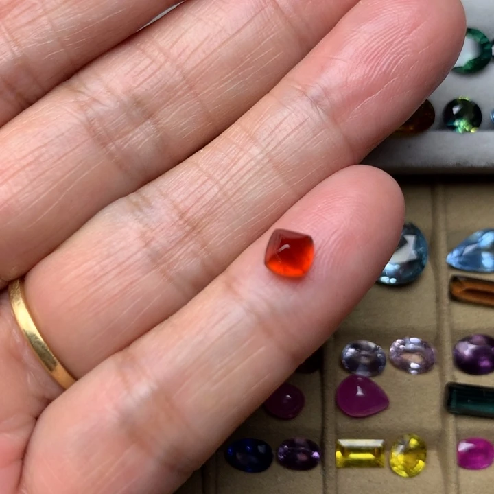 未镶嵌裸石规格石榴石