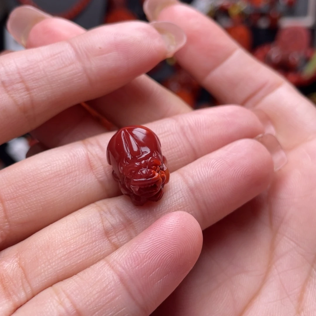 【闪购商品】南红玛瑙貔貅未镶嵌头****晕