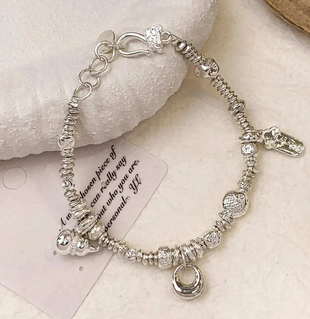 足银手链 足银999 葫芦小胖福盘缠手链新中式国风百搭手饰送礼B4