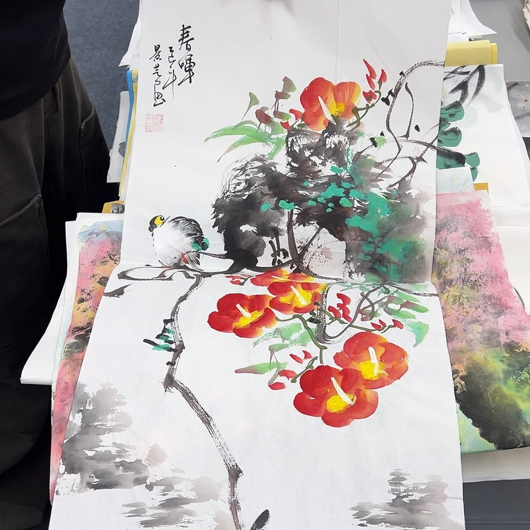 国画纯手绘作品欣赏