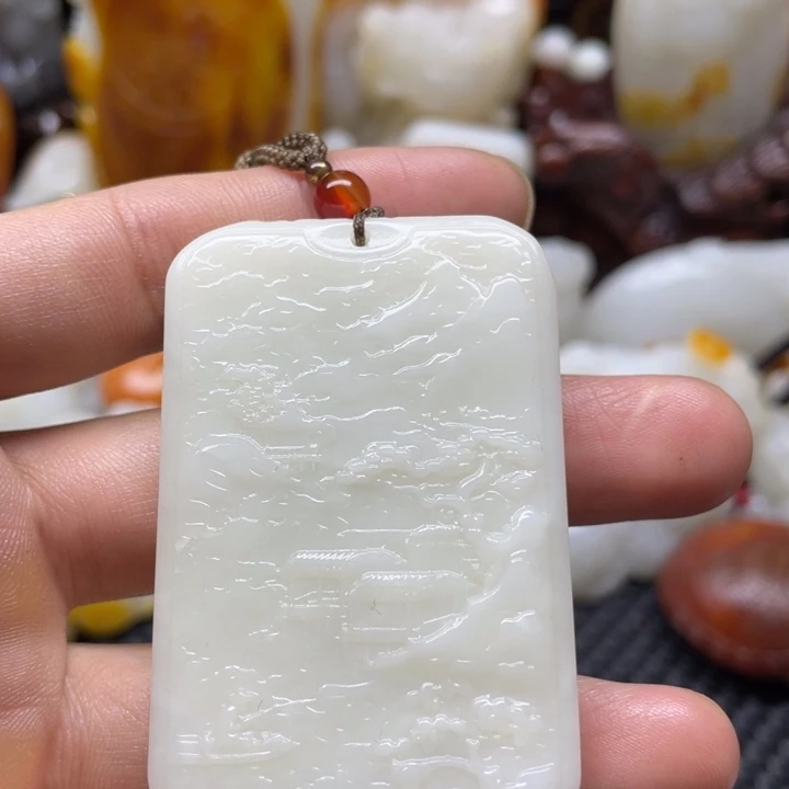 和田玉未镶嵌颈饰