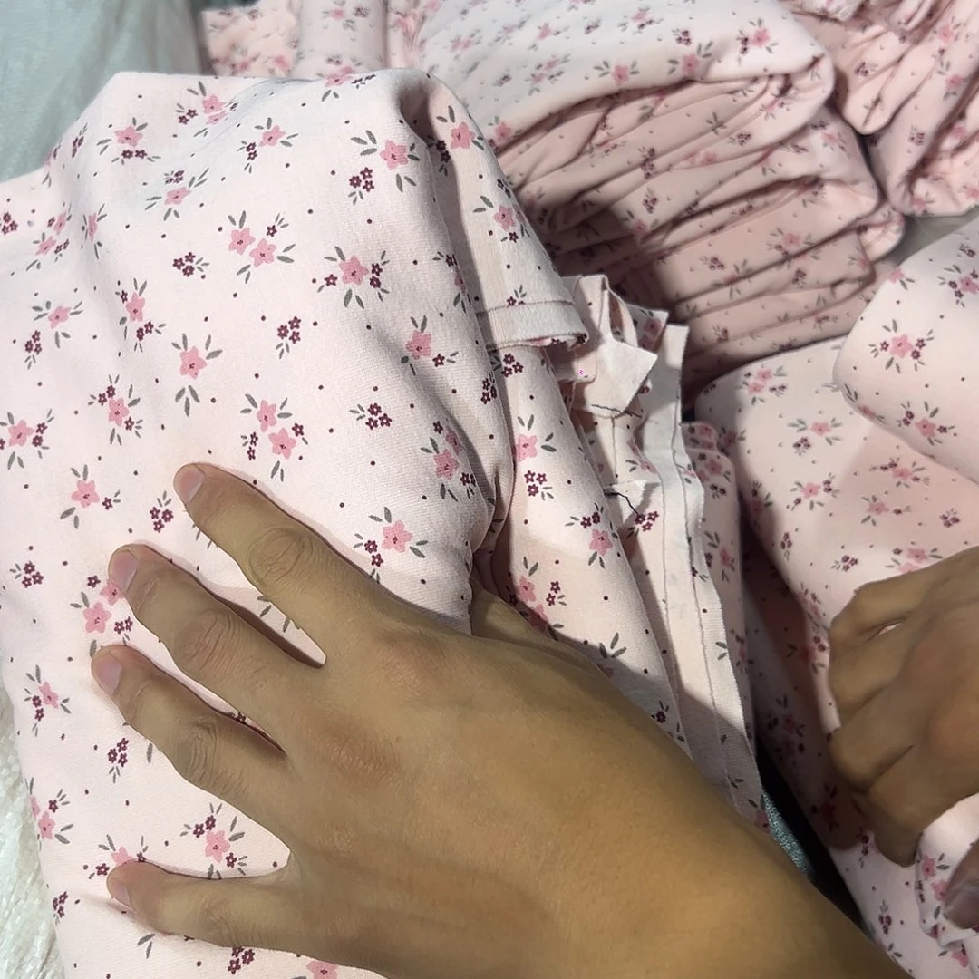 无纺布粉碎花汗布