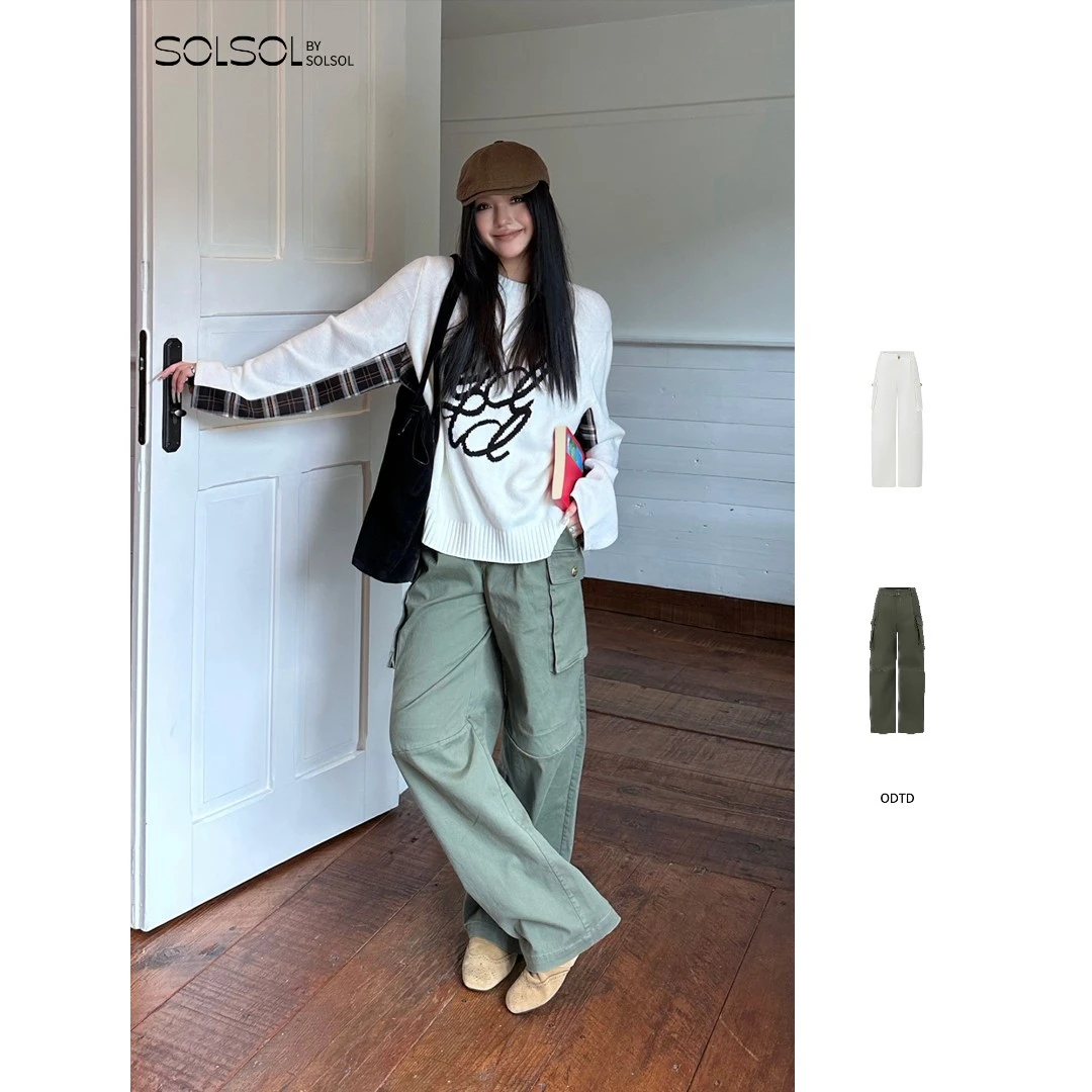 ODTD 设计师品牌 25秋冬新品 洋气休闲洗色工装长裤 SOLSOL买手店