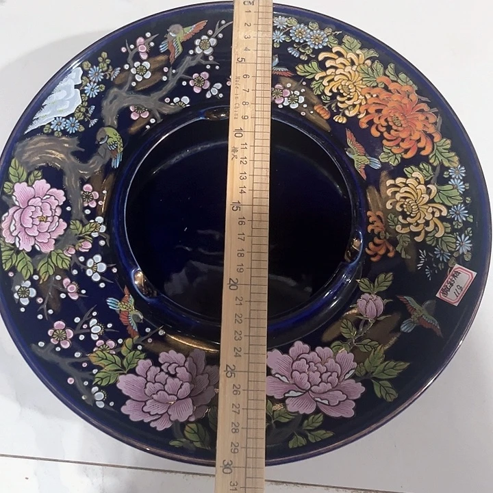 紫砂默认微瑕，满二十包邮，帝王蓝华子缸，3