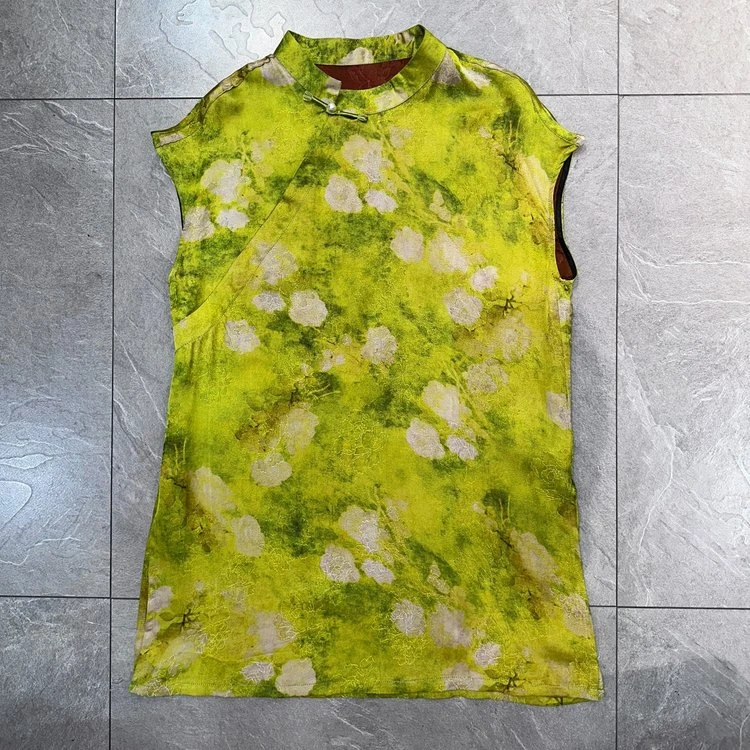 【云间】2025年夏季新中式衬衫雪纺蕾丝轻盈飘逸舒适自在