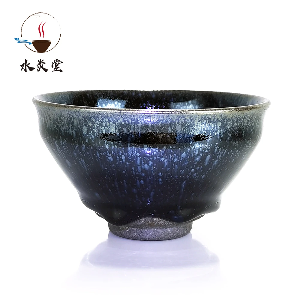 窑宝远古级建窑建盏茶盏特色手工主人杯茶道束口家用建盏杯