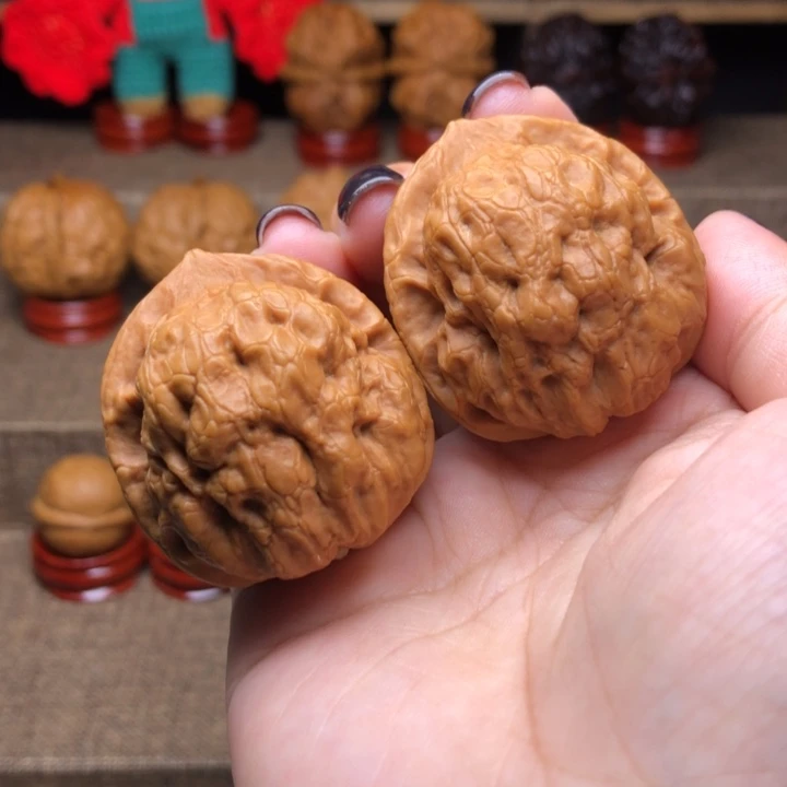 把件文玩核桃59号肌肉金蟾38尺