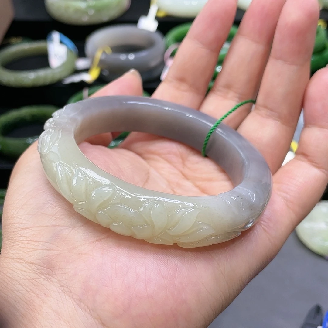 【闪购商品】和田玉手镯59圈口40未镶嵌
