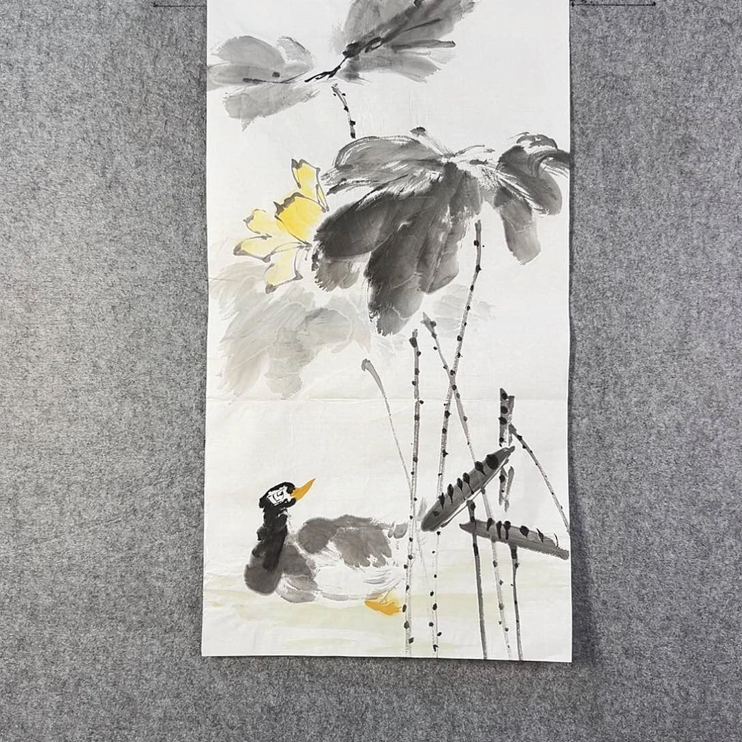 国画617 牡丹之花之叶的颜色与叶