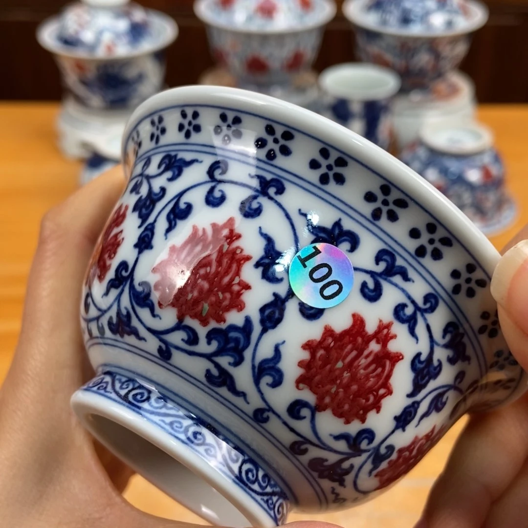 手绘现代茶具非古董
