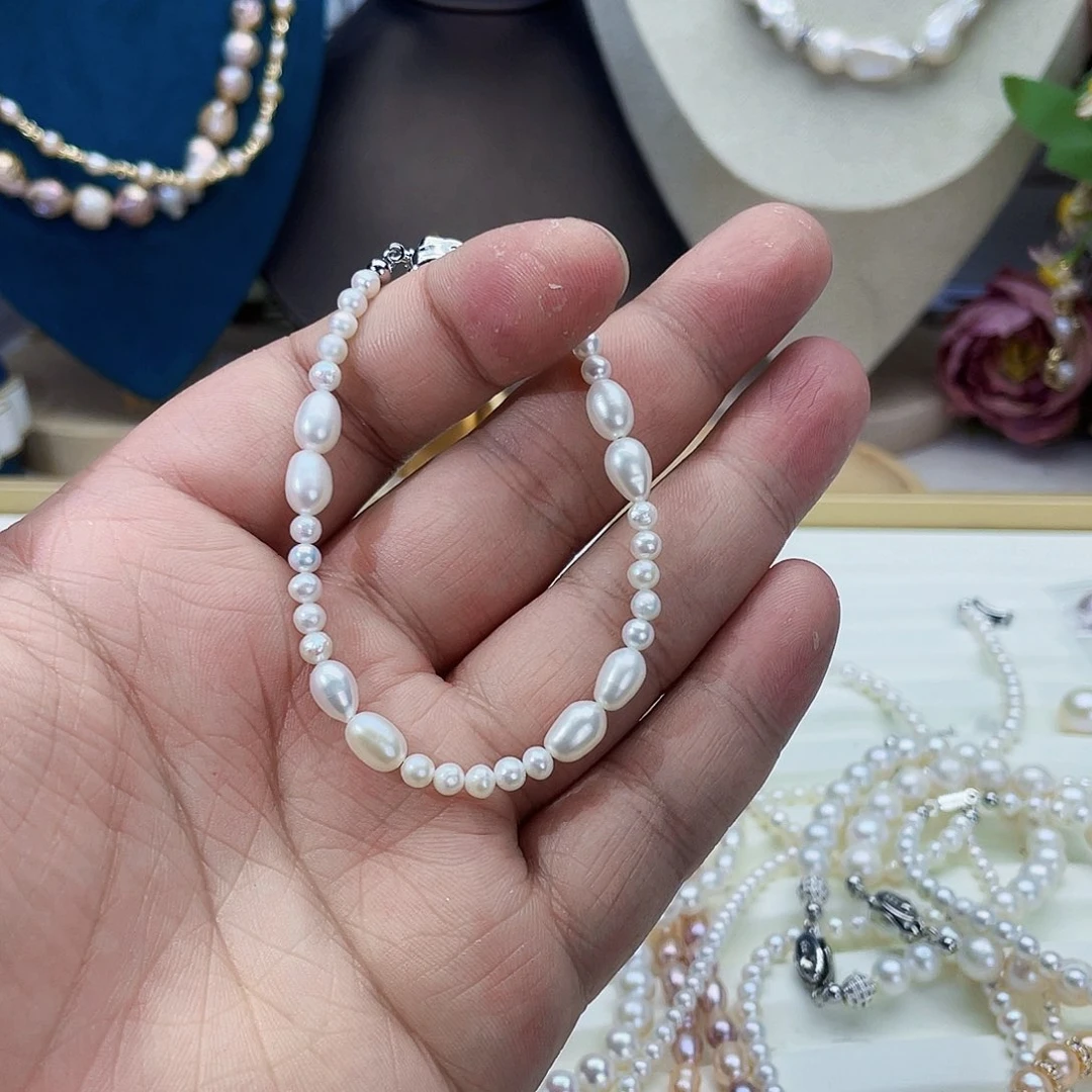 淡水珍珠手链合金