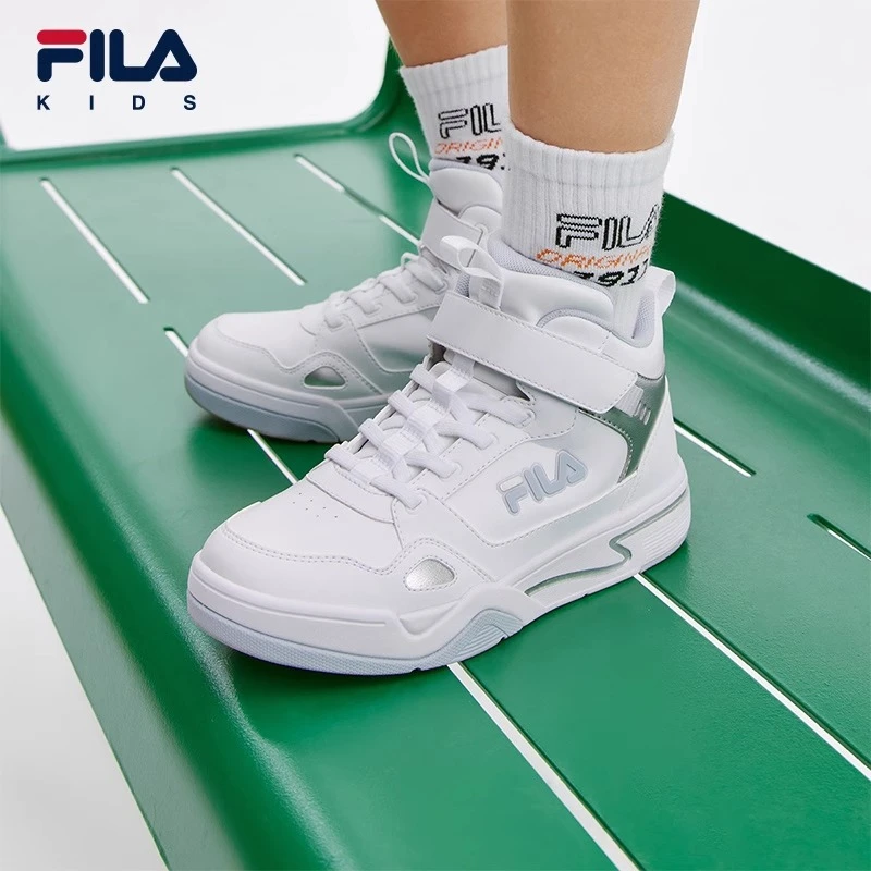 【斐乐儿童】畅想曲2024年秋季中大童儿童经典时尚板鞋K55B431302